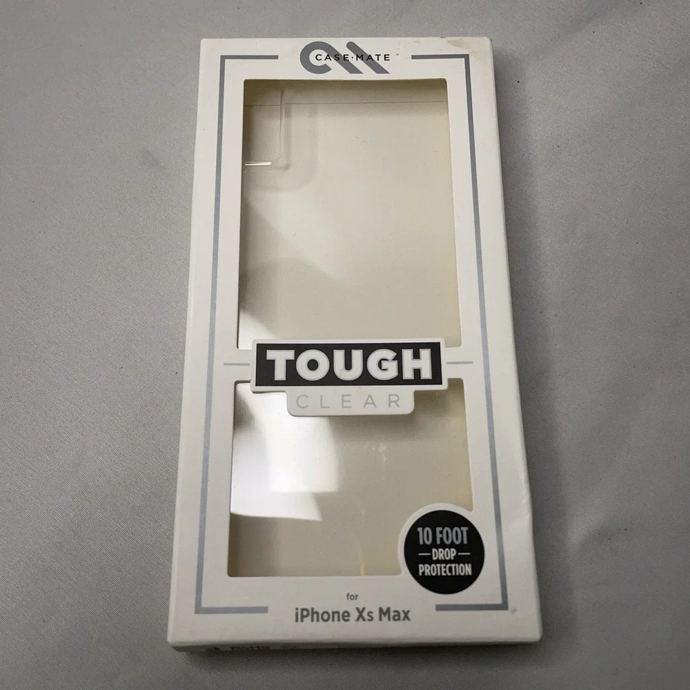 Case-Mate Tough Clear Case for iPhone XS Max Shock Absorbing Anti-Scratch New